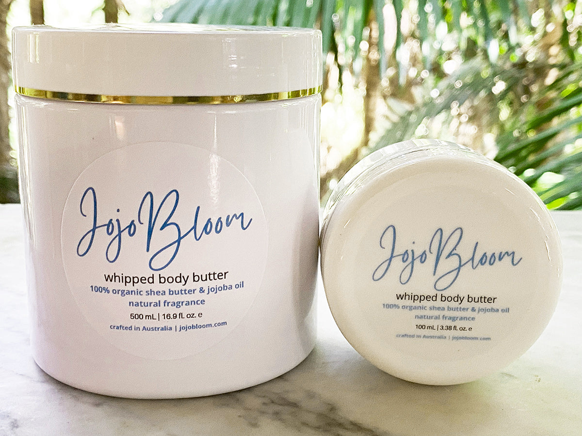 Jojo Bloom whipped body butter - 100% organic Shea & Jojoba
